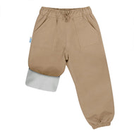 Jan & Jul Waterproof Cozy Dry Rain Pants Soft Brown
