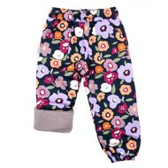 Jan & Jul Waterproof Cozy Dry Rain Pants Winter Flowers