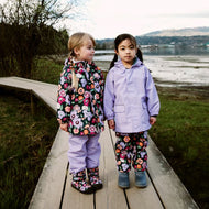 Jan & Jul Waterproof Cozy Dry Rain Pants Winter Flowers