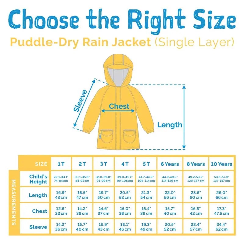 Jan & Jul Waterproof Puddle Dry Rain Jacket Watermelon