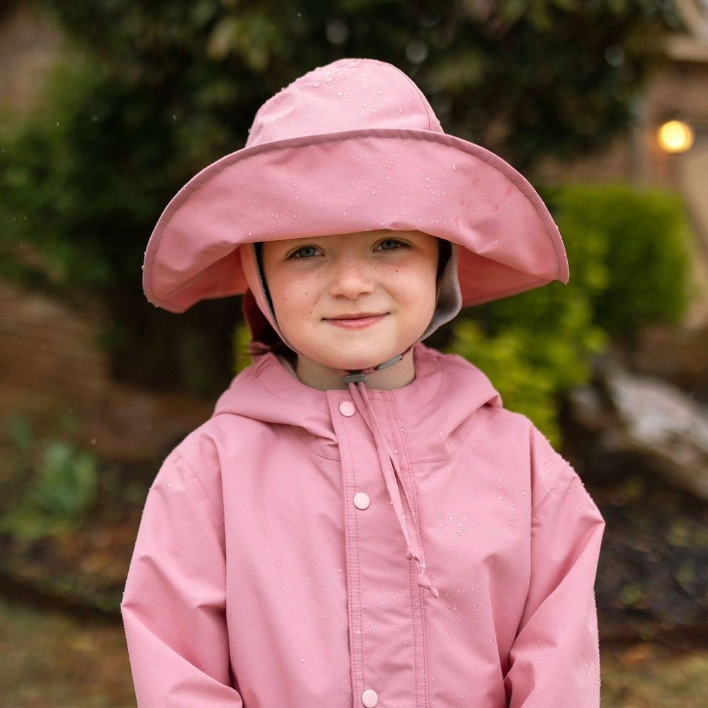Jan & Jul Waterproof Rain Hats Dusty Pink
