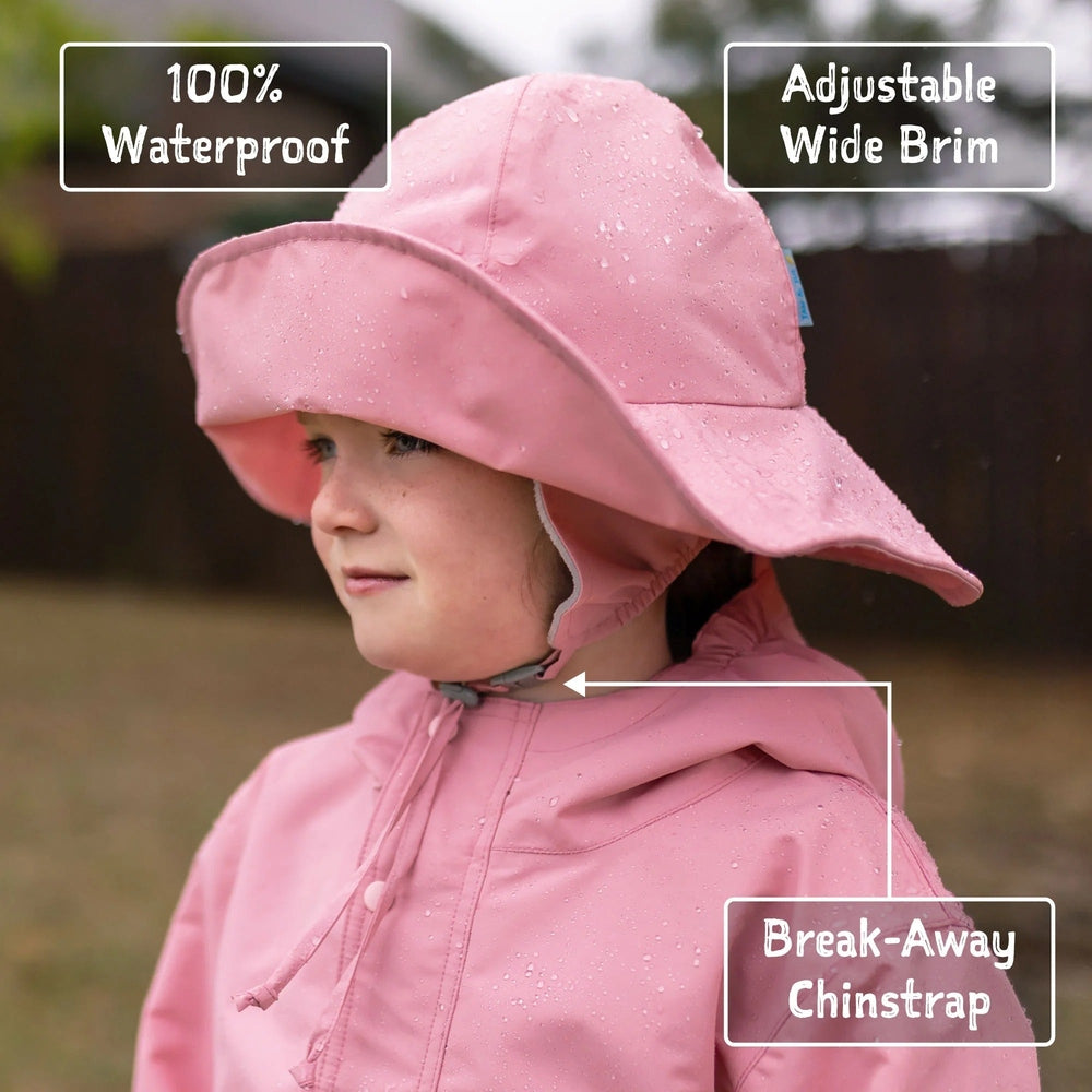 Jan & Jul Waterproof Rain Hats Dusty Pink