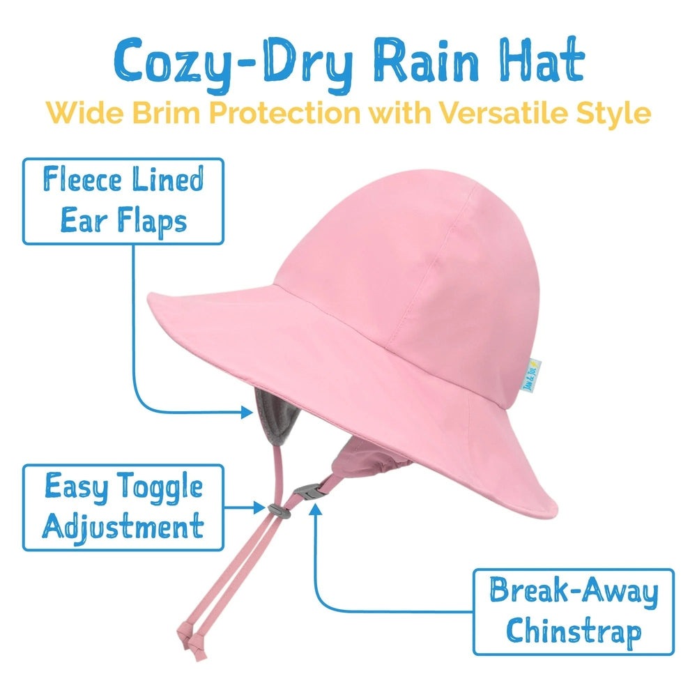 Jan & Jul Waterproof Rain Hats Dusty Pink