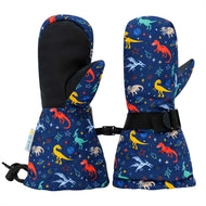 Jan & Jul Waterproof Toasty Dry Mitten Space Dinos