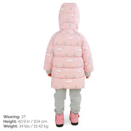 Jan & Jul Waterproof Winter Coat Pink Forest