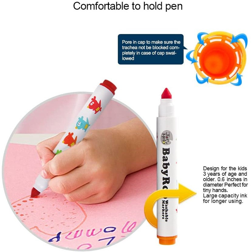 Jar Melo Baby Roo Washable Markers 24 Colours