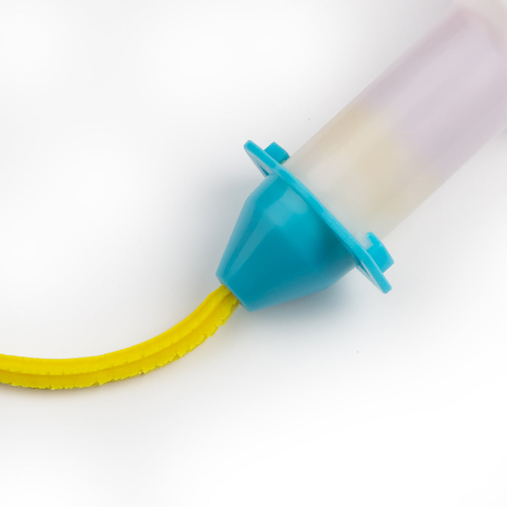 Jar Melo Birthday Cake Playdough Bakery Kit with blue cap and yellow cord.