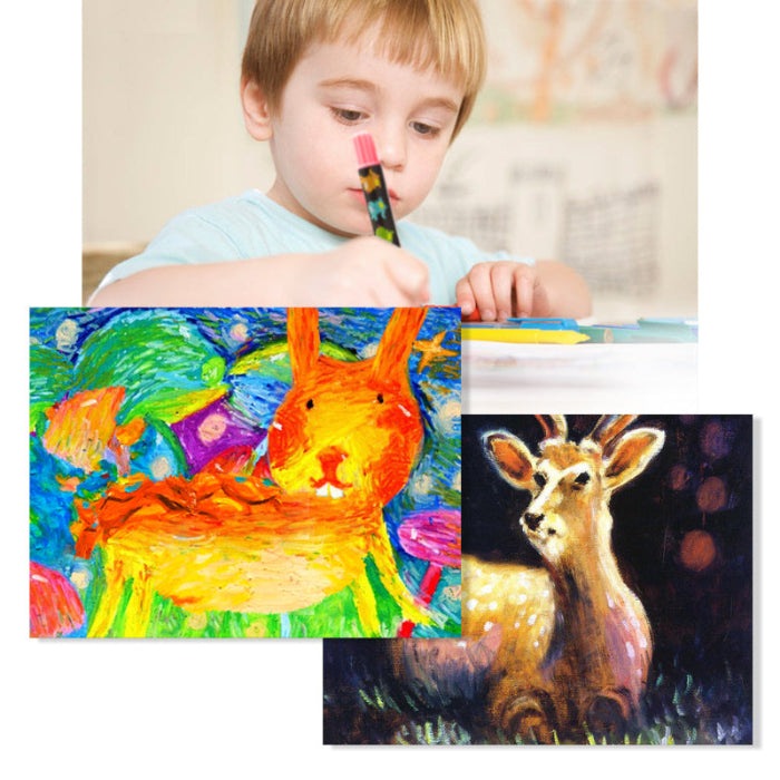 Jar Melo Silky Washable Crayons 36 Colors