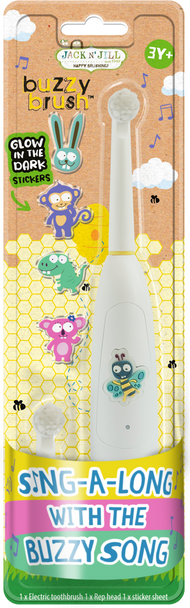 Jack N Jill Kids Electric Musical Toothbrush Buzzy Brush - 3+ Years