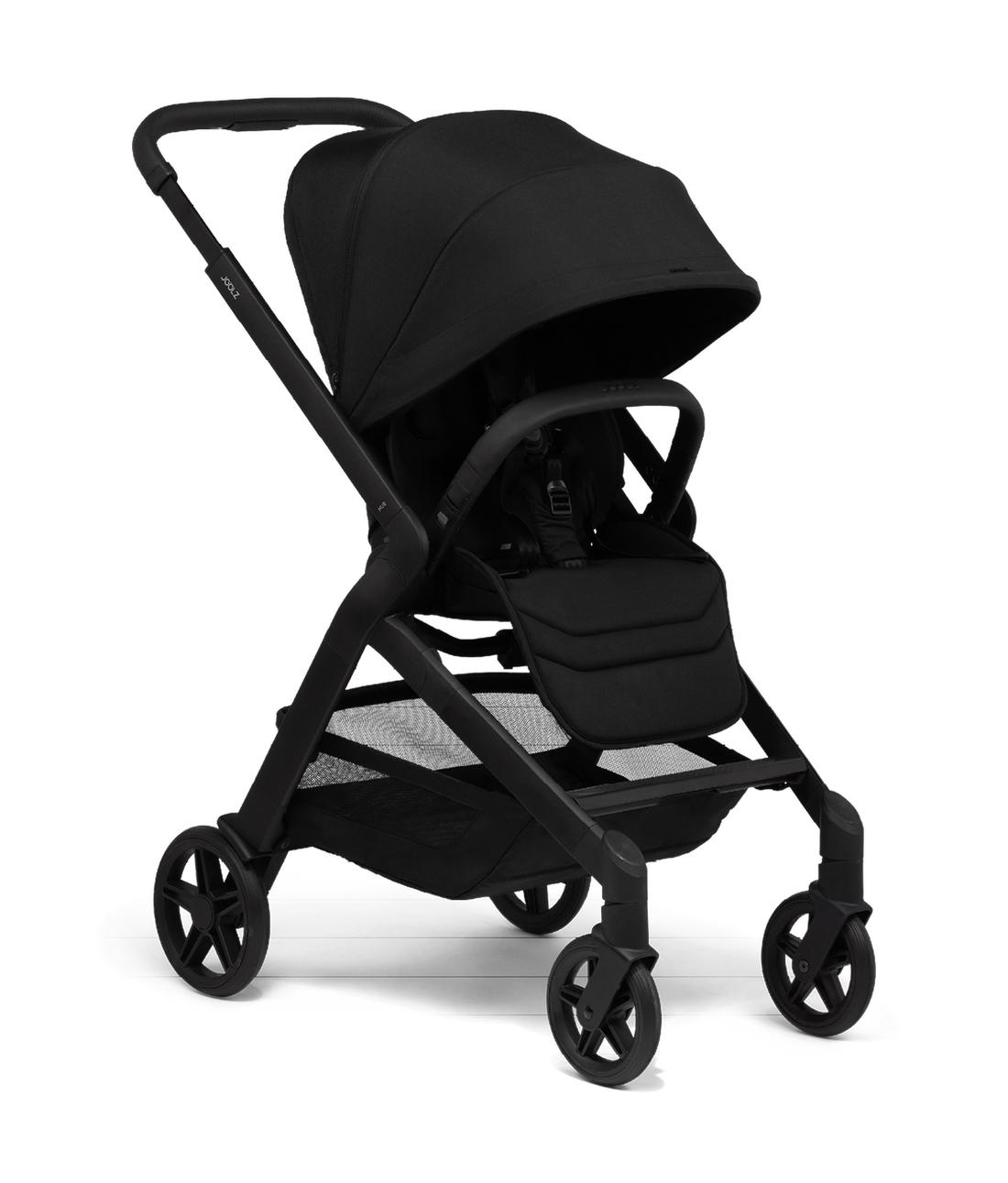 Joolz Hub² Compact Stroller - Space Black front three-quarter view