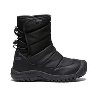 Keen Big Kids' Puffrider Waterproof Winter Boot Black Steel Grey