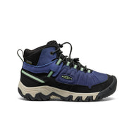 Keen Big Kids' Targhee Iv Waterproof Hiking Boot Blue Hemlock