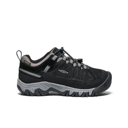 Keen Big Kids' Targhee IV Waterproof Hiking Shoe Black/Steel Grey