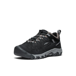Keen Big Kids' Targhee IV Waterproof Hiking Shoe Black/Steel Grey