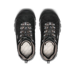 Keen Big Kids' Targhee IV Waterproof Hiking Shoe Black/Steel Grey
