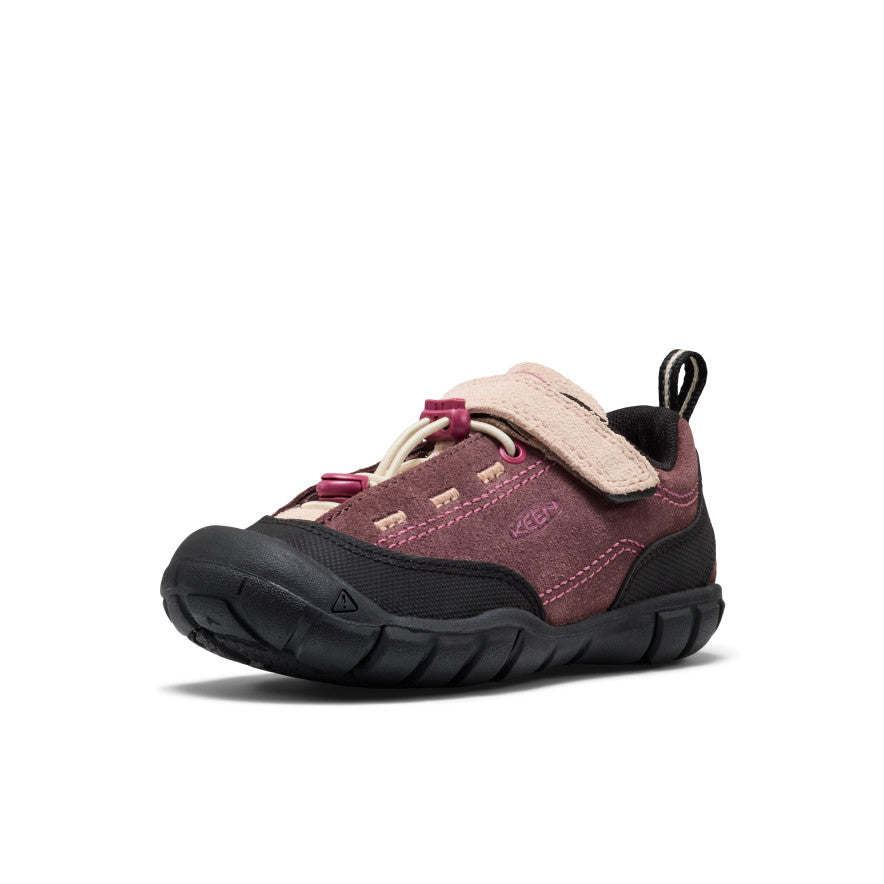 Keen Little Kids' Jasper II Huckleberry/Cameo Rose - single shoe in a front three-quarter view
