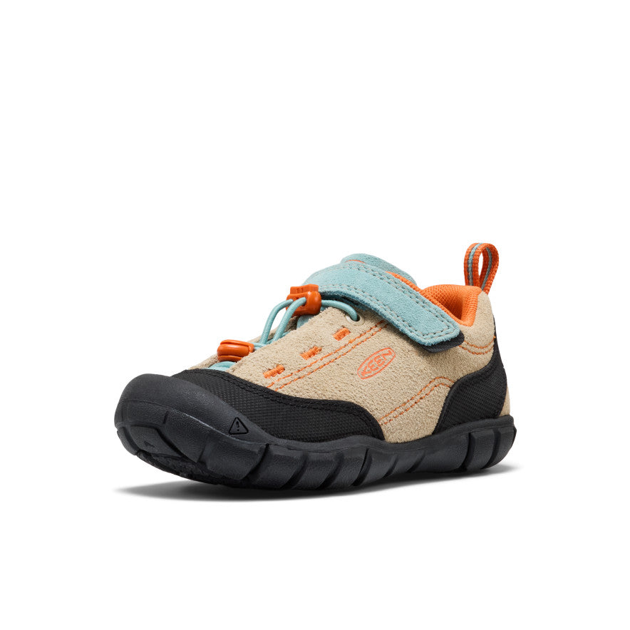 Keen Little Kids' Jasper II Safari/Aquifer - single shoe in a front three-quarter view