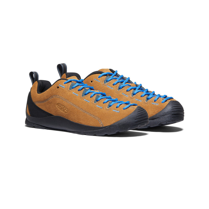 Keen Women's Jasper Sneaker Cathay Spice/Orion Blue - paired shoes in a front three-quarter view