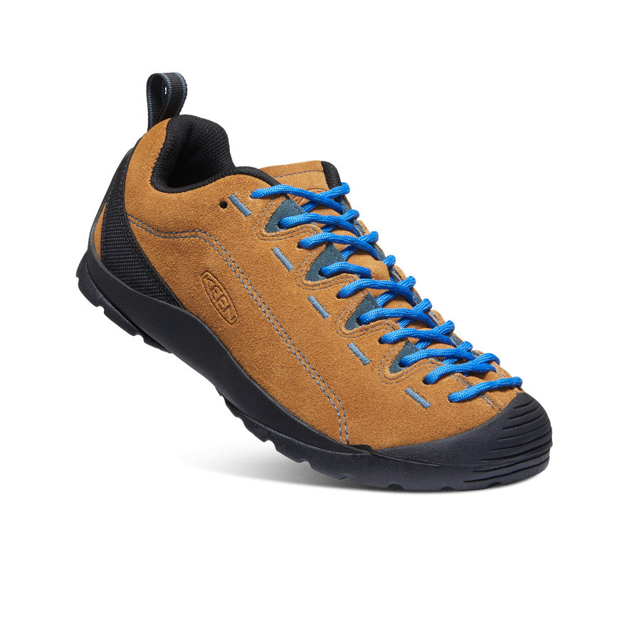 Keen Women's Jasper Sneaker Cathay Spice/Orion Blue - single shoe in a front three-quarter view