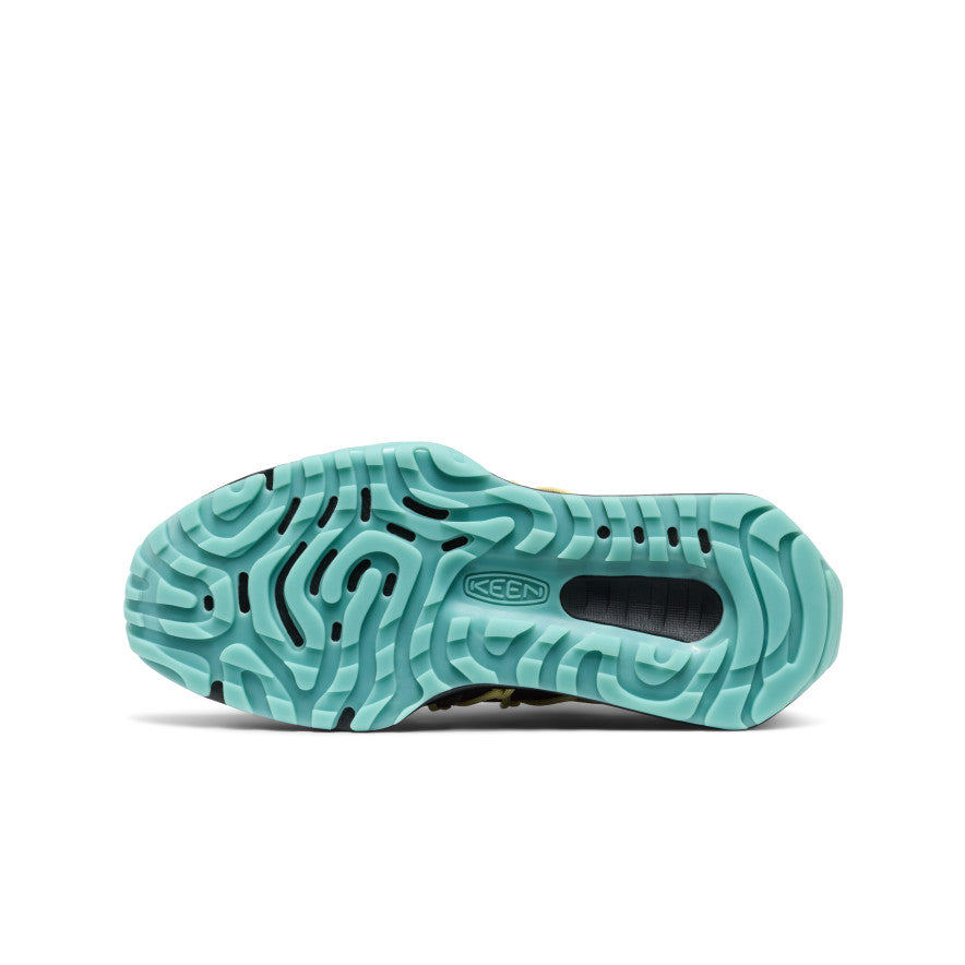 Keen Women's UNEEK Trekker Sneaker Huckleberry/Lemon Grass - outsole tread and traction pattern