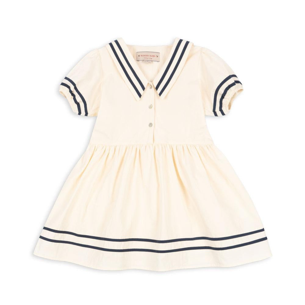 Konges Slojd Allie Sailor Dress Gots Optic White