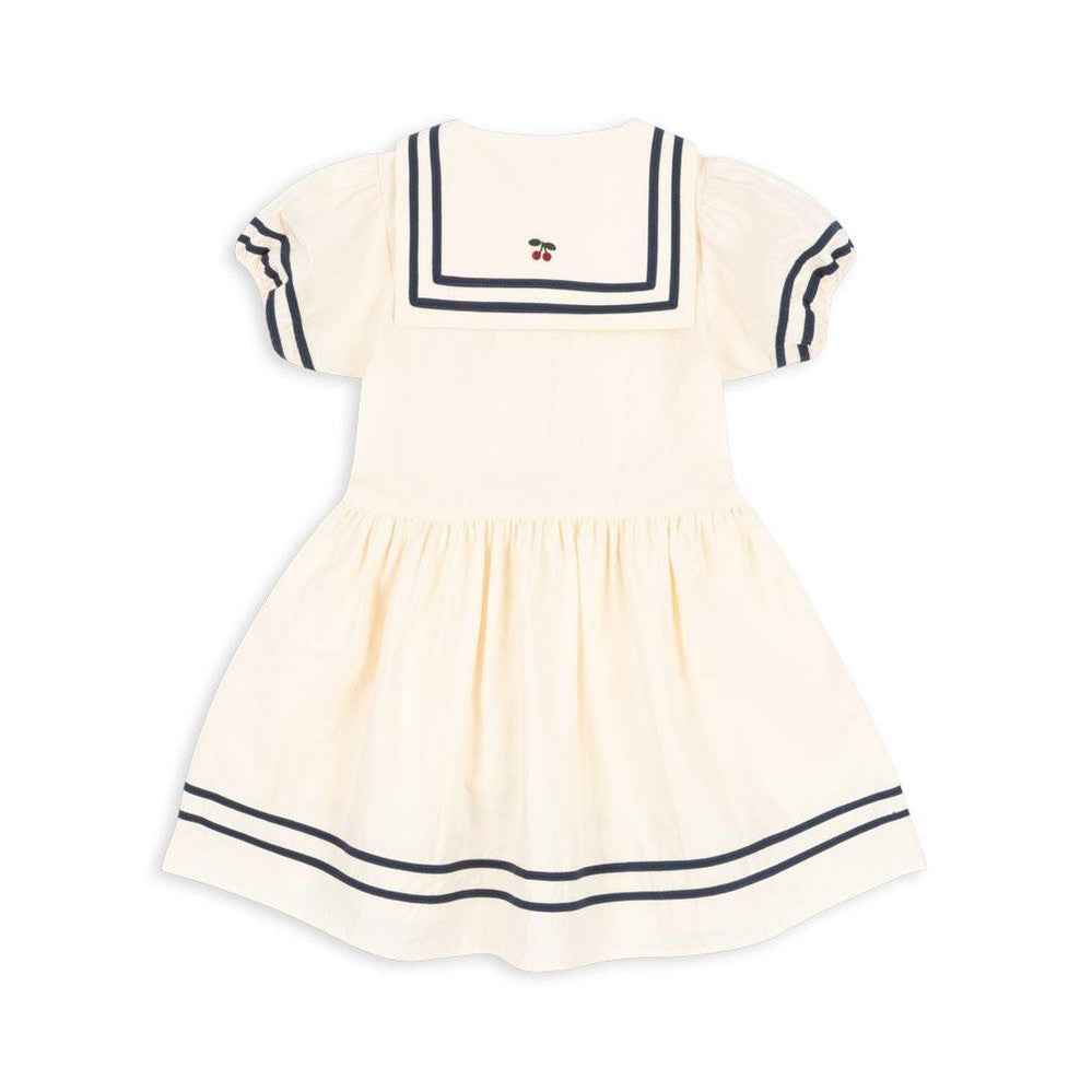 Konges Slojd Allie Sailor Dress Gots Optic White