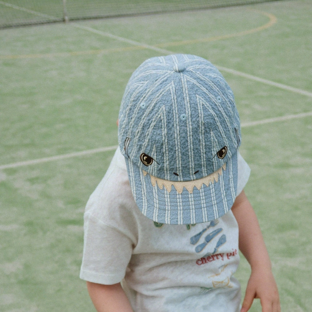 Konges Slojd Elliot Shark Cap - Trio Bleu Stripe