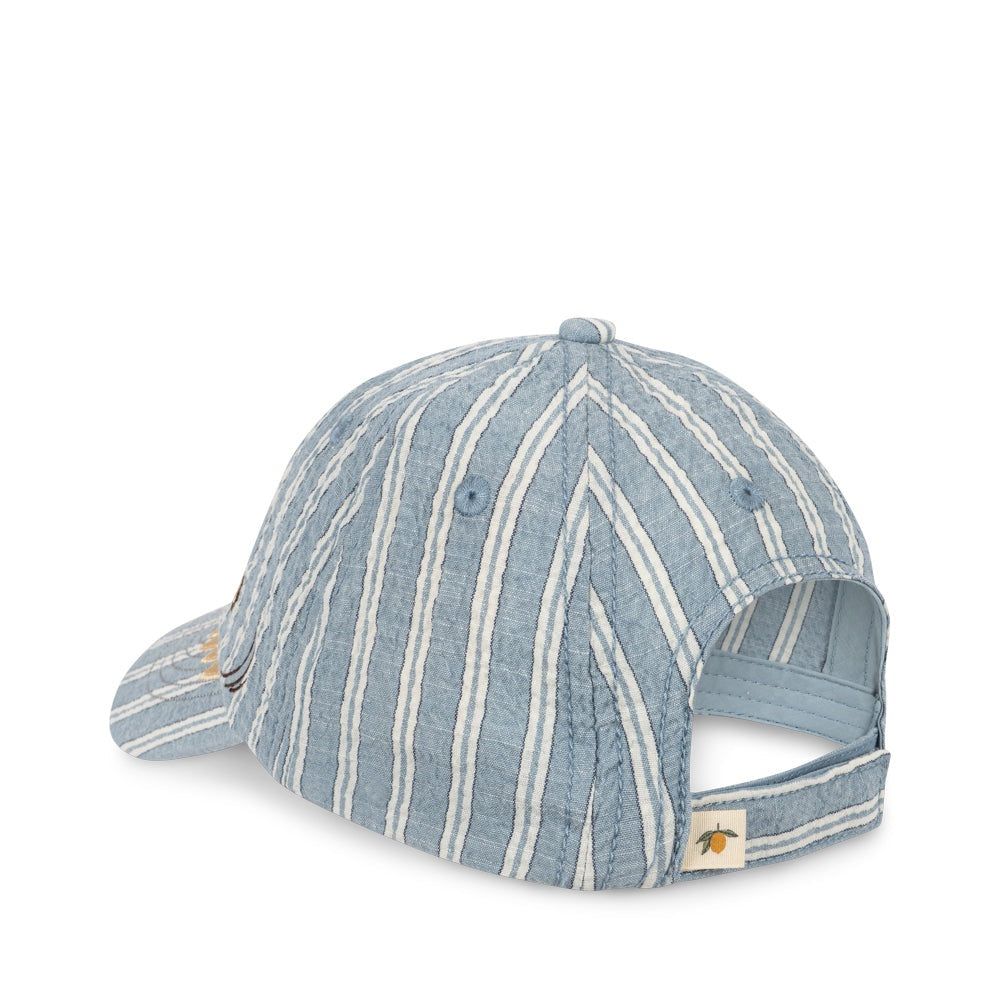 Konges Slojd Elliot Shark Cap - Trio Bleu Stripe 9