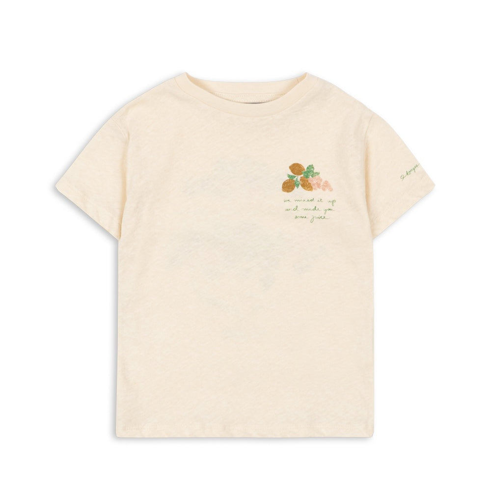 Konges Slojd Era Tee - Buttercream/Juicy 4