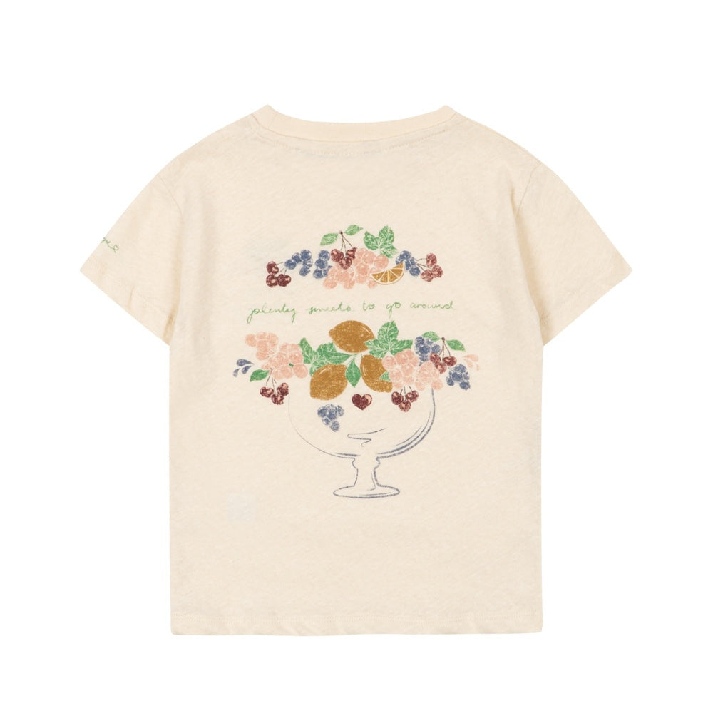 Konges Slojd Era Tee - Buttercream/Juicy 5