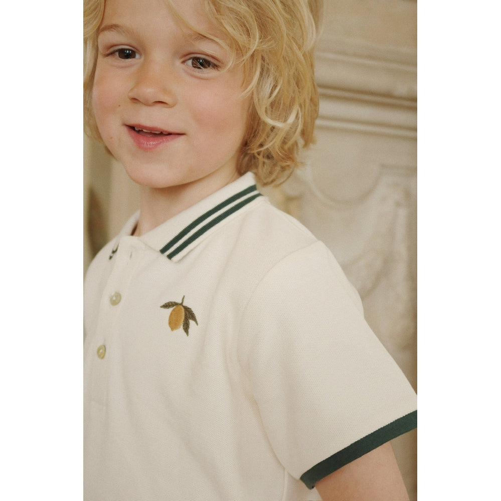 Konges Slojd Florian Polo Shirt - Antique White 2