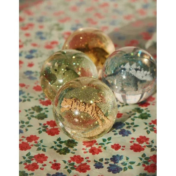 Konges Slojd Glitter Bouncing Ball Set Lemon/Tiger