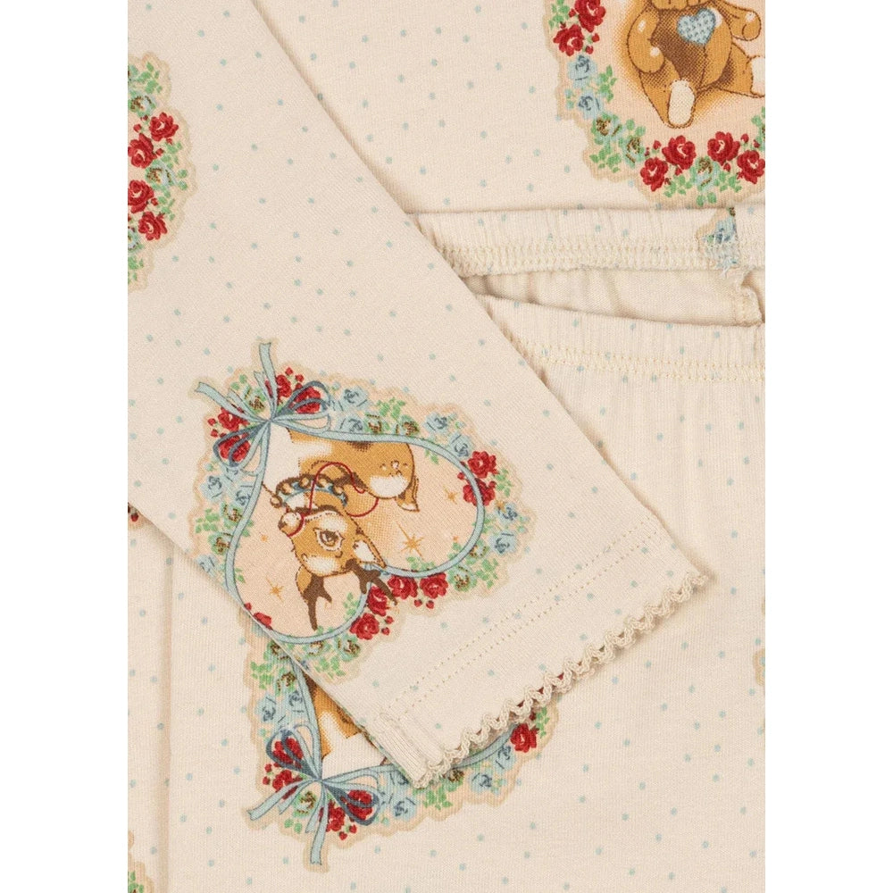 Konges Slojd Holiday Basic Blouse/Pants Set Gots Deer Diary