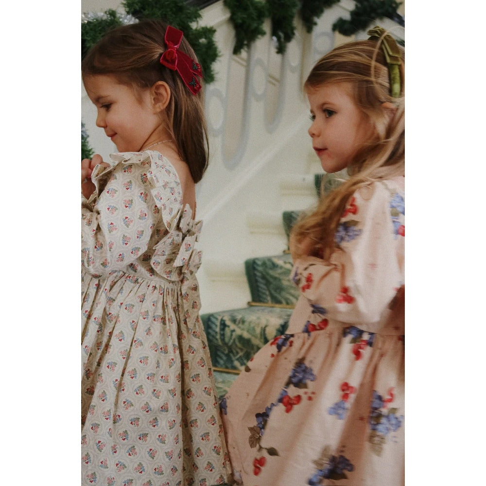 Konges Slojd Juliette Bow Hair Clip 2 Pack Rio Red