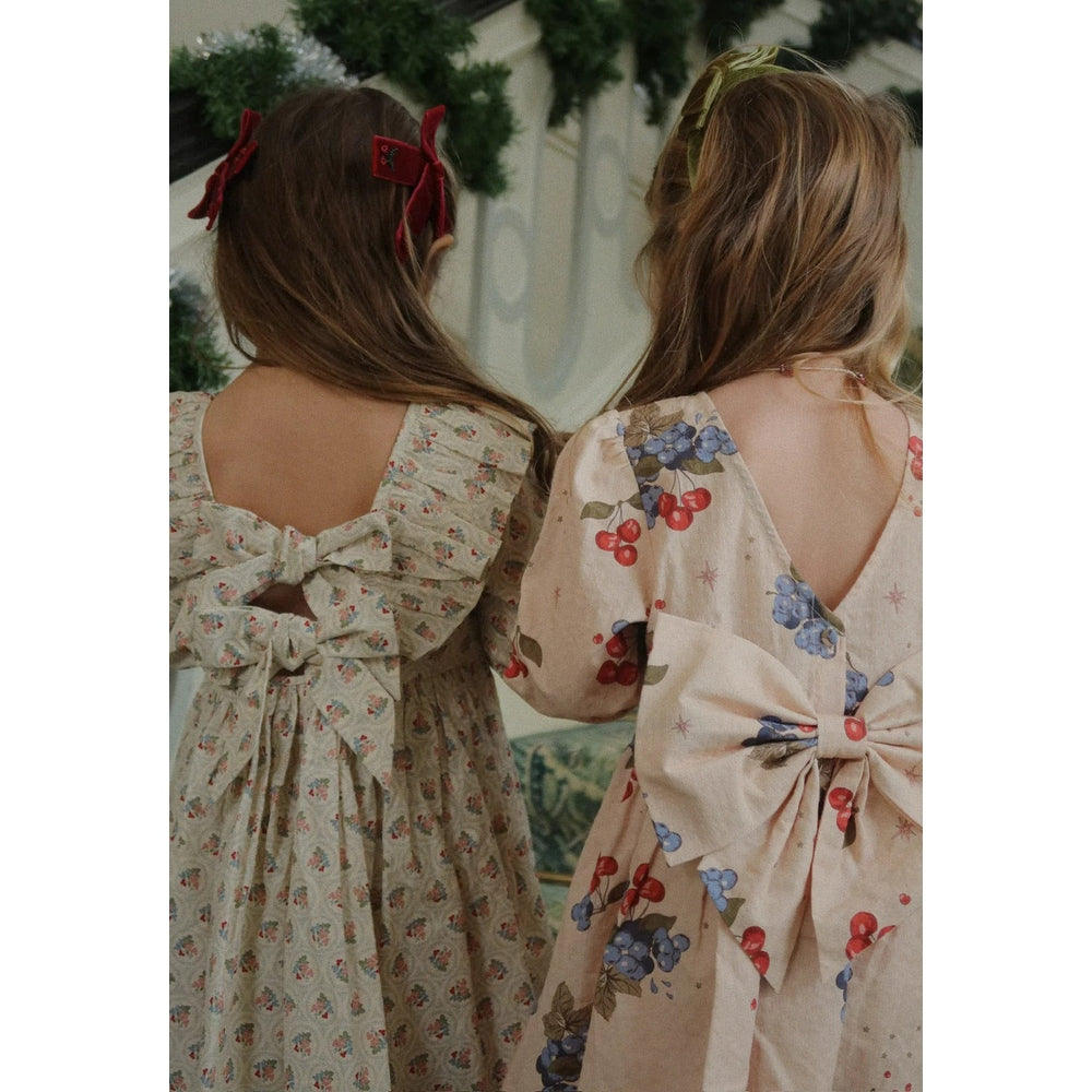 Konges Slojd Juliette Bow Hair Clip 2 Pack Rio Red