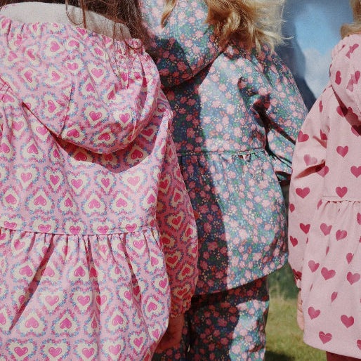 Konges Slojd Rainy Palme Set Amour Pink