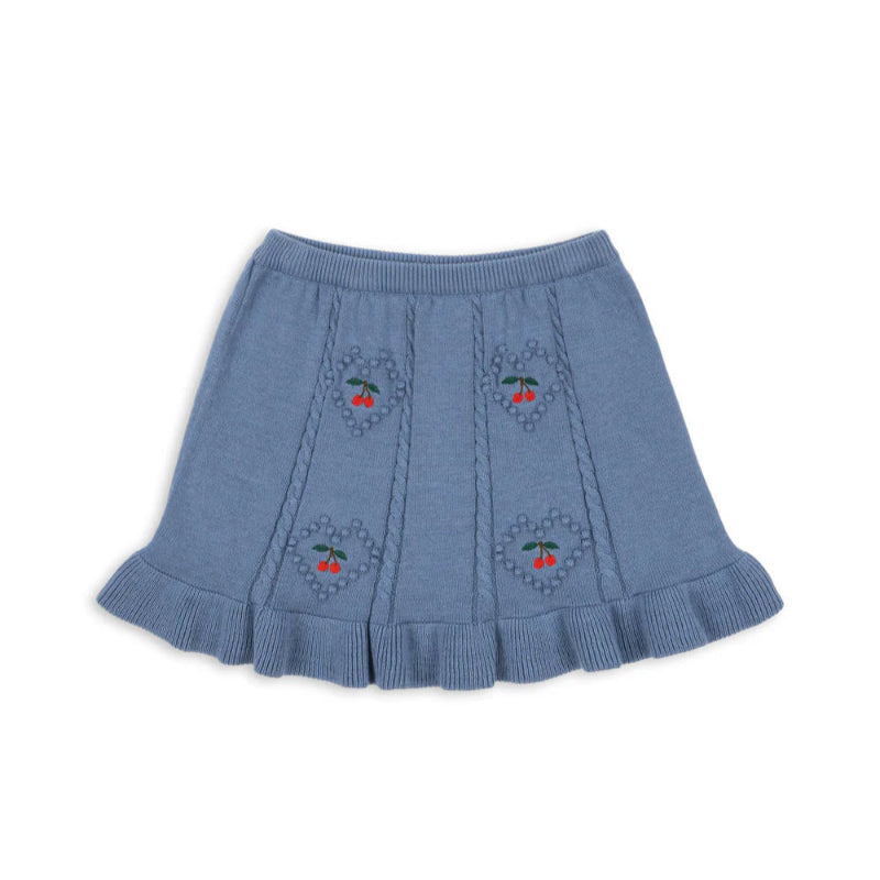 Konges Slojd Soleil Knit Skirt Gots Country Blue