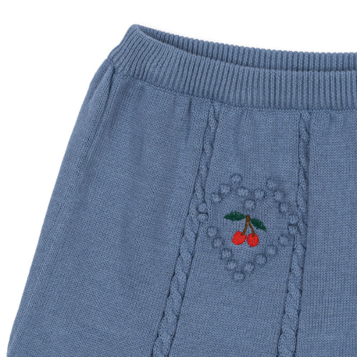 Konges Slojd Soleil Knit Skirt Gots Country Blue