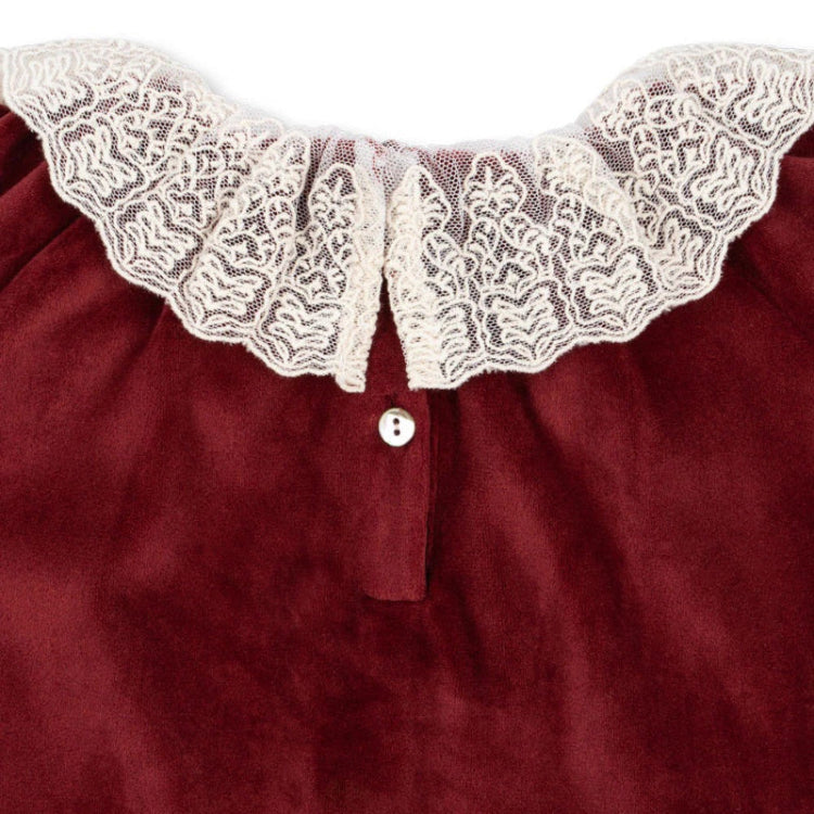 Konges Slojd Venola Romper Red Dahlia