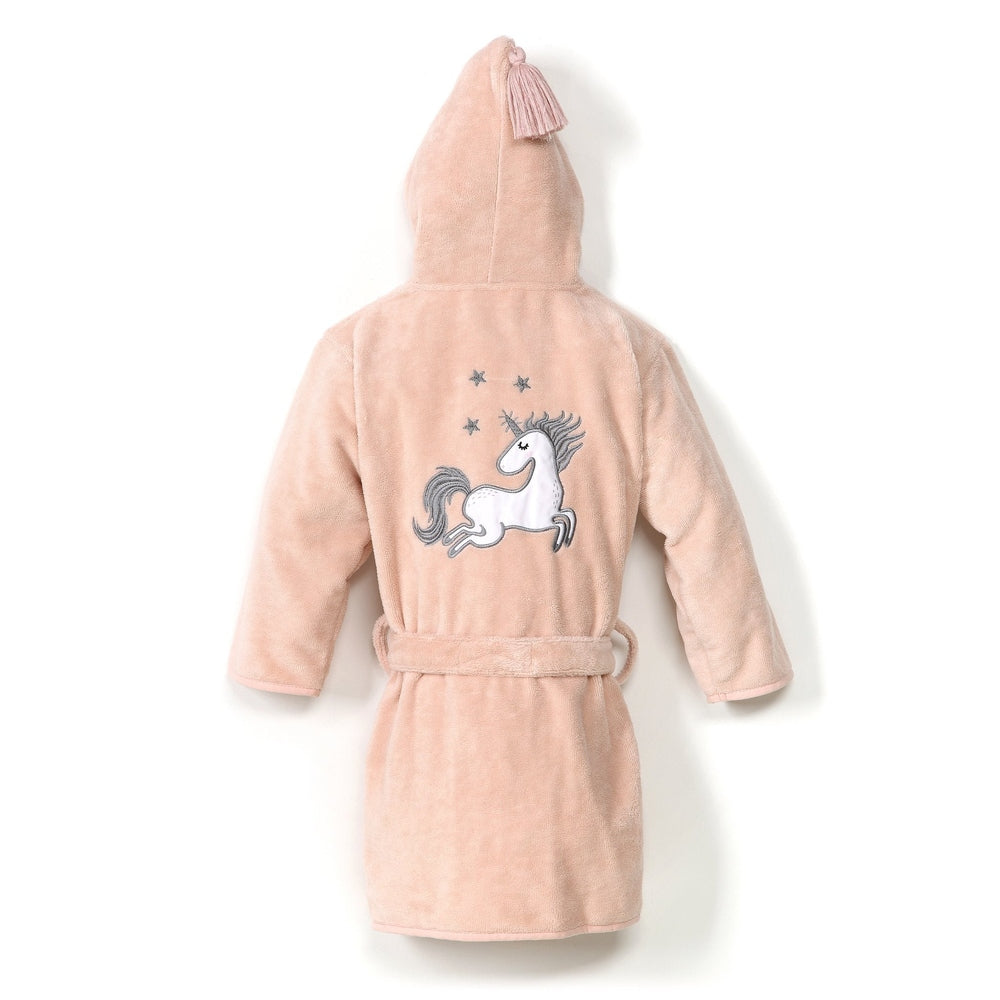 La Millou Bathrobe Bamboo Soft Powder Pink Unicorn Sugar Bebe Large