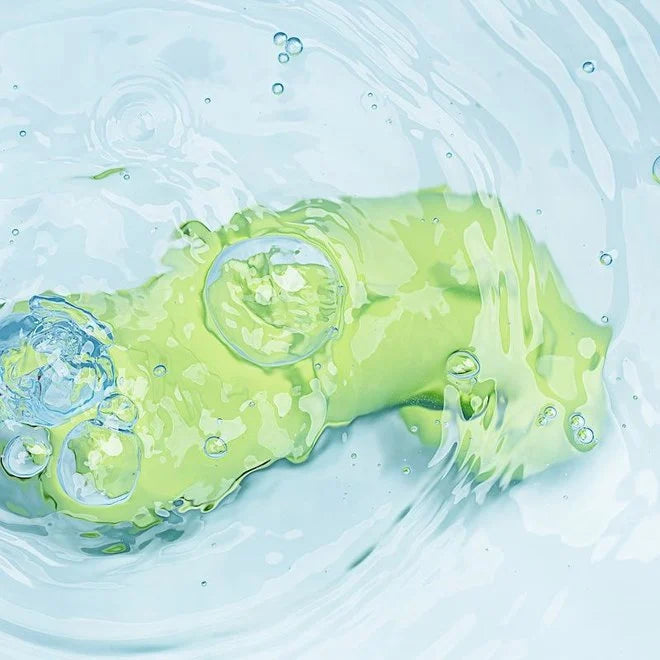 Lilliputiens Anatole Floating Crocodile bath toy, lime-green with bubbles