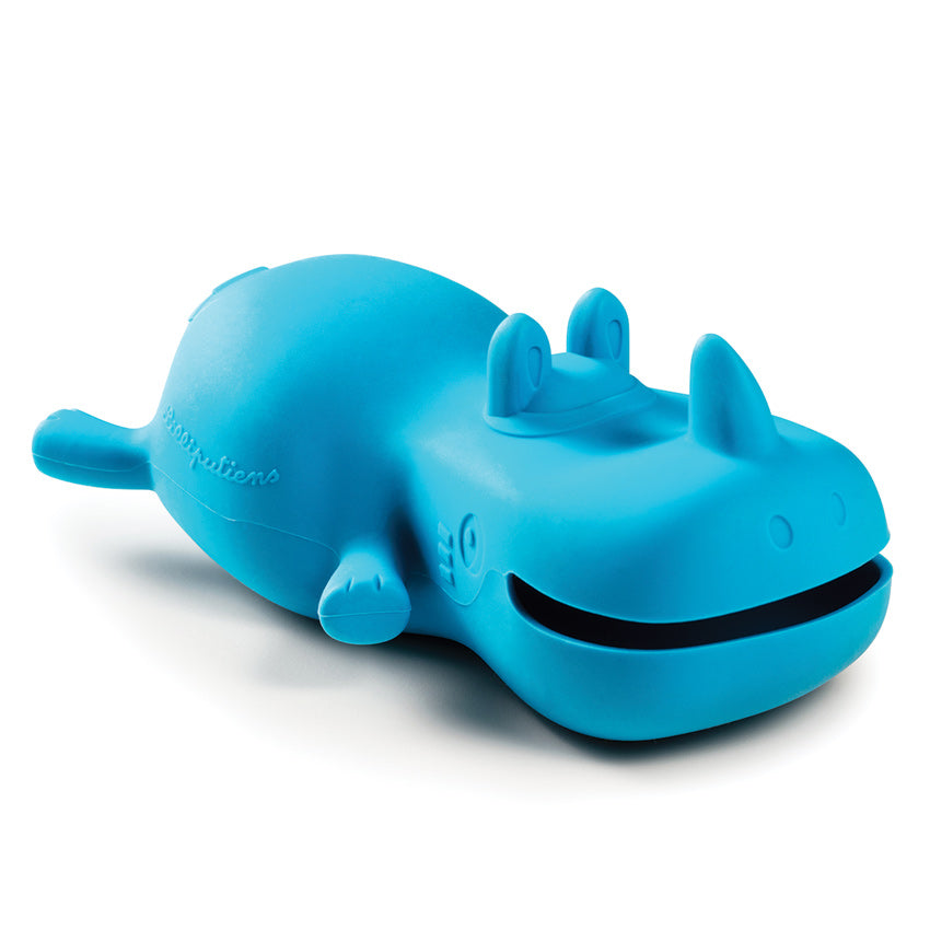 Lilliputiens Marius Floating Rhino bath toy in bright blue
