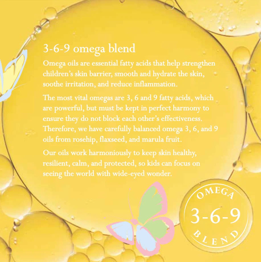 Little Butterfly London Kids Hair To Dream Conditioning Shampoo 300 ml bottle on yellow, with butterfly graphic