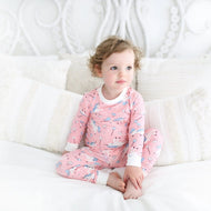 Little Sleepies Bamboo Pajama Set Pink Unicorn