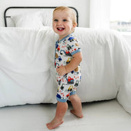 Littlesleepies Construction Bamboo Viscose Shorty Zippy