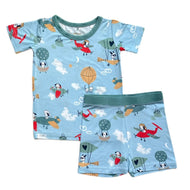Littlesleepies Fly Away With Me Two Piece Short Sleeve & Shorts Bamboo Viscose Pajama Set