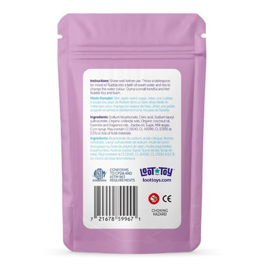 Bath Rubble Pixie by Loot Toy Co in a purple pouch