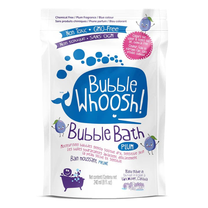 Loot Toy Co Foaming Bubble Bath Plum, plum scented bath powder, 240 ml