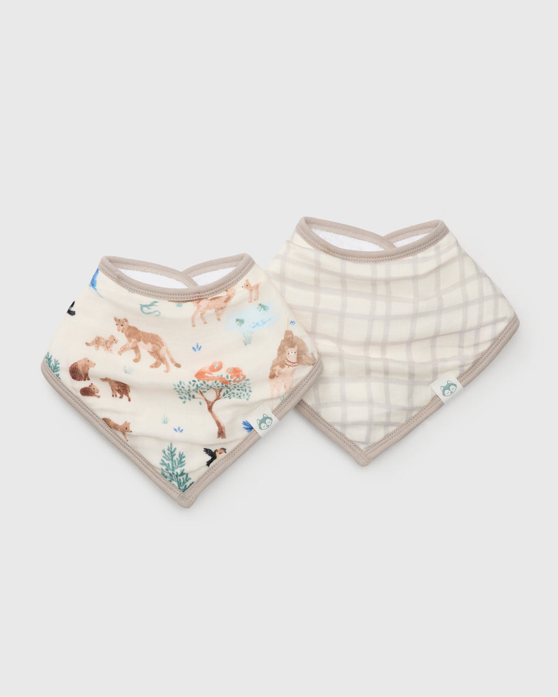 Loulou Lollipop Bandana Bib Set – front product view 1 of 2