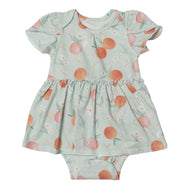 Loulou Lollipop Bodysuit Dress Peaches